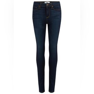 PAIGE High-Rise Skinny Jeans in Deep Blue | Size 28